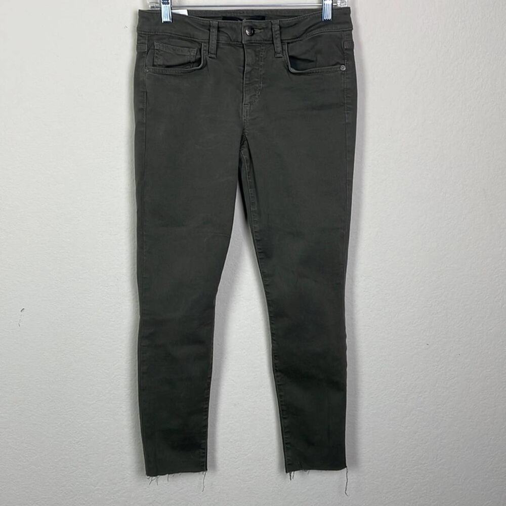 Joe’s Jeans Dirty Olive Skinny Visionaire cutoff jeans women’s 28